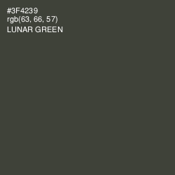 #3F4239 - Lunar Green Color Image